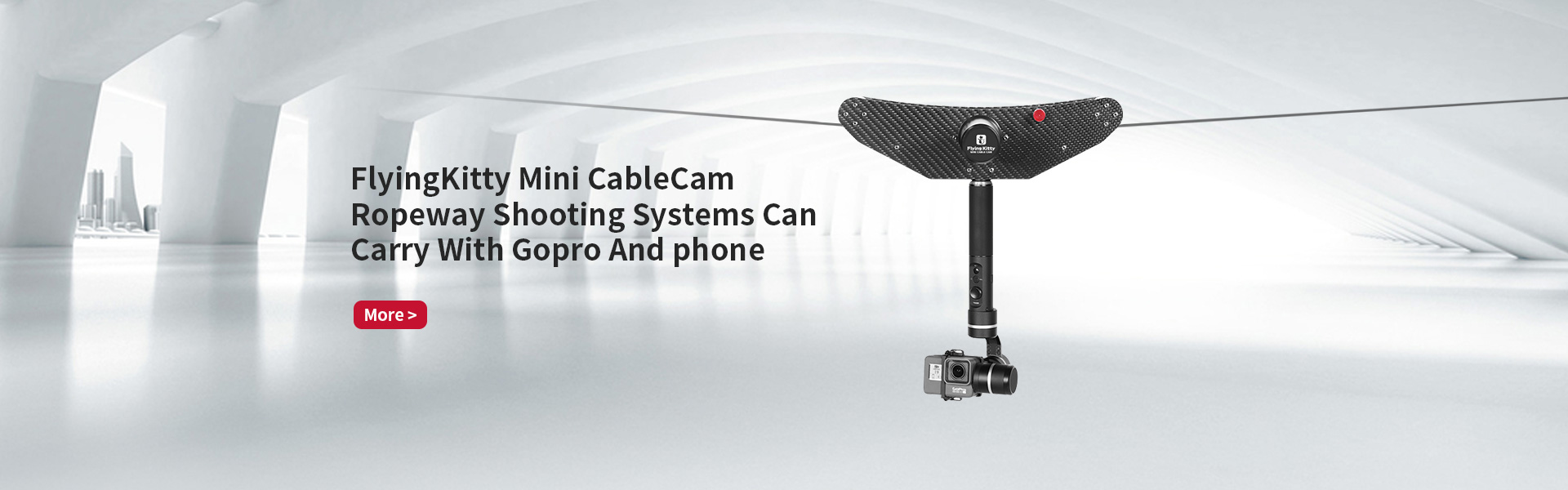 4-FlyingKitty Mini CableCam Ropeway Shooting System